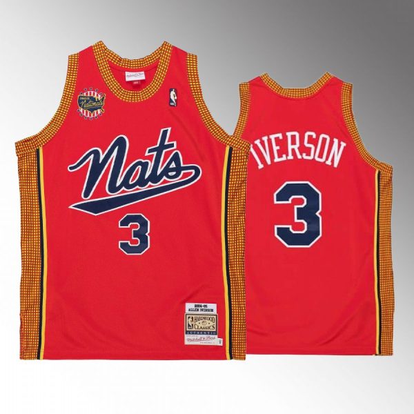 Philadelphia 76ers Allen Iverson Syracuse Nationals Red 2004-05 Throwback Jersey Philadelphia 76ers Allen Iverson Syracuse Nationals Red 2004-05 Throwback Jersey