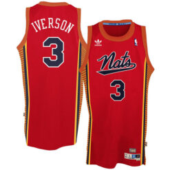 Philadelphia 76ers Allen Iverson Syracuse Nationals Red Throwback Jersey