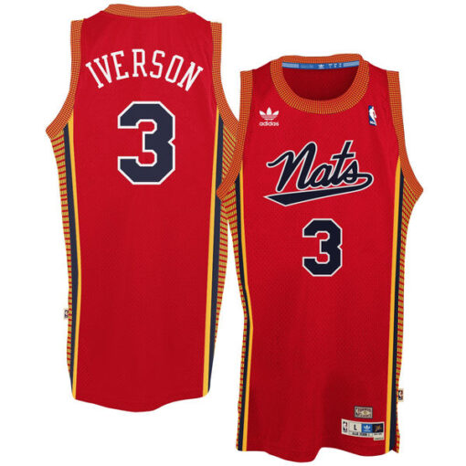 Philadelphia 76ers Allen Iverson Syracuse Nationals Red Throwback Jersey