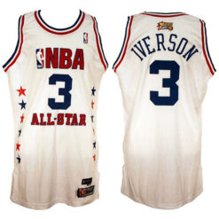 Philadelphia 76ers Allen Iverson White 2003 All Star Throwback Jersey