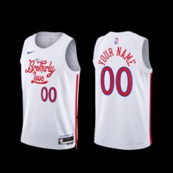 Philadelphia 76ers Custom 2022-23 City Edition Jersey White