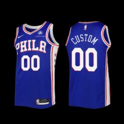 Philadelphia 76ers Custom 2022-23 Icon Edition Jersey Royal