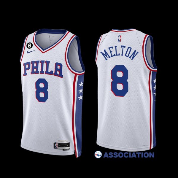 Philadelphia 76ers De'Anthony Melton 2022-23 Association Edition Jersey White Philadelphia 76ers De'Anthony Melton 2022-23 Association Edition Jersey White