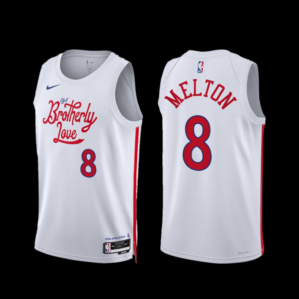 Philadelphia 76ers De'Anthony Melton 2022-23 City Edition Jersey White Philadelphia 76ers De'Anthony Melton 2022-23 City Edition Jersey White