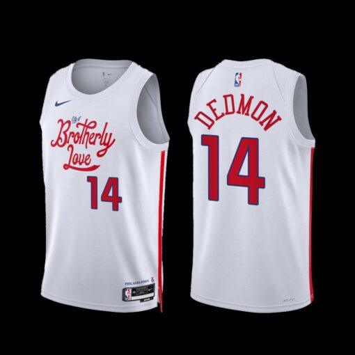 Philadelphia 76ers Dewayne Dedmon 2022-23 City Edition Jersey White