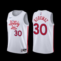Philadelphia 76ers Furkan Korkmaz 2022-23 City Edition Jersey White