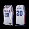 Philadelphia 76ers Georges Niang 2022-23 Cream Earned Edition Jersey