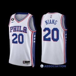 Philadelphia 76ers Georges Niang 2022-23 Association Edition Jersey White