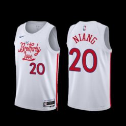 Philadelphia 76ers Georges Niang 2022-23 City Edition Jersey White