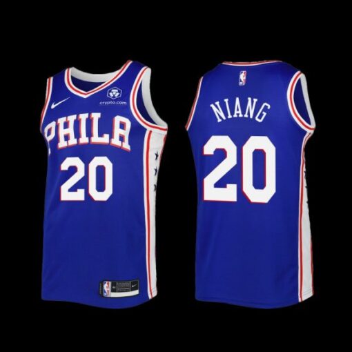 Philadelphia 76ers Georges Niang 2022-23 Icon Edition Jersey Royal