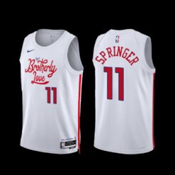 Philadelphia 76ers Jaden Springer 2022-23 City Edition Jersey White