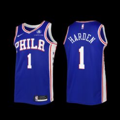 Philadelphia 76ers James Harden 2022-23 Icon Edition Jersey Royal