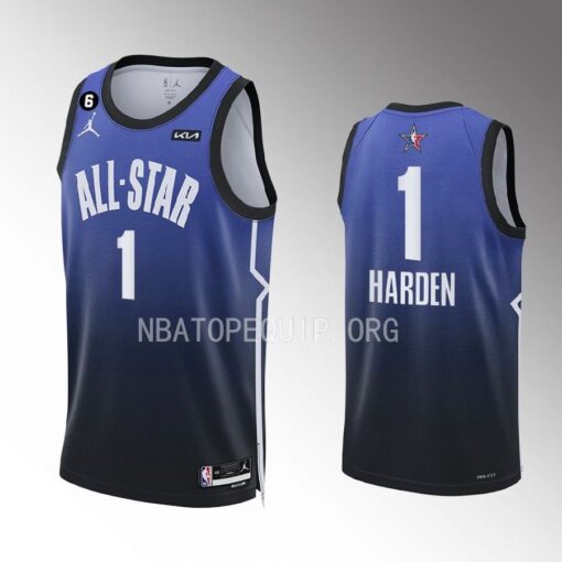 Philadelphia 76ers James Harden 2023 NBA All-Star Blue Jersey