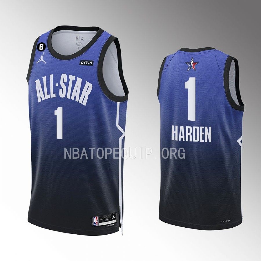 Philadelphia 76ers James Harden 2023 NBA All-Star Blue Jersey Philadelphia 76ers James Harden 2023 NBA All-Star Blue Jersey
