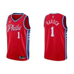 Philadelphia 76ers James Harden Red Statement Jersey