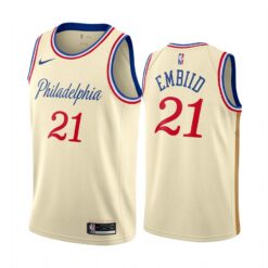 Philadelphia 76ers Joel Embiid 2020 Cream City Jersey