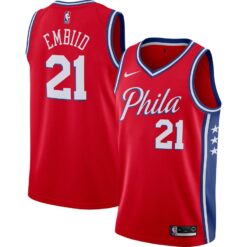 Philadelphia 76ers Joel Embiid 2020 Red Statement Jersey