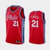 Philadelphia 76ers Joel Embiid 2022-23 Cream Earned Edition Jersey