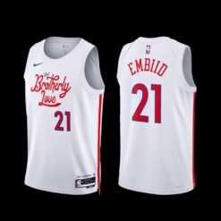 Philadelphia 76ers Joel Embiid 2022-23 City Edition Jersey White