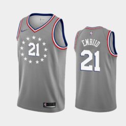 Philadelphia 76ers Joel Embiid City Gray Jersey