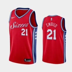 Philadelphia 76ers Joel Embiid Red Statement Jersey