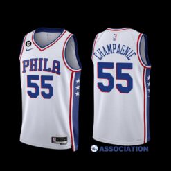 Philadelphia 76ers Julian Champagnie 2022-23 Association Edition Jersey White