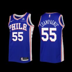 Philadelphia 76ers Julian Champagnie 2022-23 Icon Edition Jersey Blue