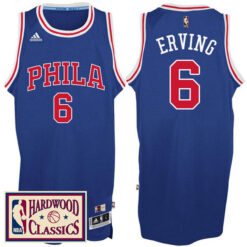 Philadelphia 76ers Julius Erving Blue Throwback Jersey