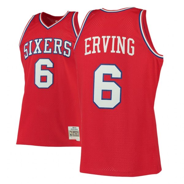 Philadelphia 76ers Julius Erving Red 1982-83 Throwback Jersey Philadelphia 76ers Julius Erving Red 1982-83 Throwback Jersey