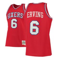 Philadelphia 76ers Julius Erving Red 1982-83 Throwback Jersey