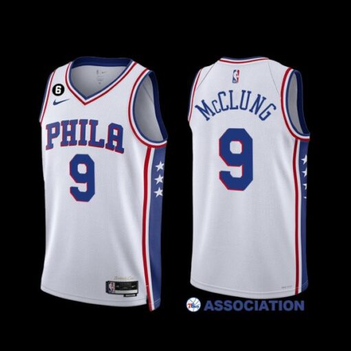 Philadelphia 76ers Mac McClung 2022-23 Association Edition Jersey White