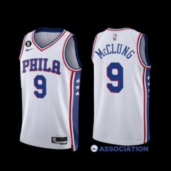 Philadelphia 76ers Mac McClung 2022-23 Association Edition Jersey White