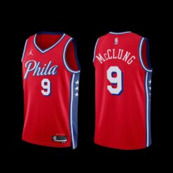 Philadelphia 76ers Mac McClung 2022-23 Statement Edition Jersey Red