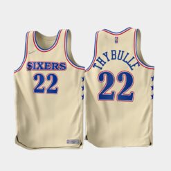 Philadelphia 76ers Matisse Thybulle 2022-23 Cream Earned Edition Jersey
