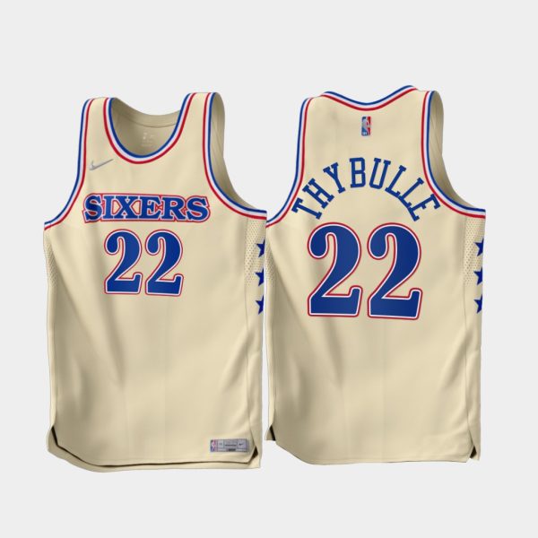 Philadelphia 76ers Matisse Thybulle 2022-23 Cream Earned Edition Jersey Philadelphia 76ers Matisse Thybulle 2022-23 Cream Earned Edition Jersey