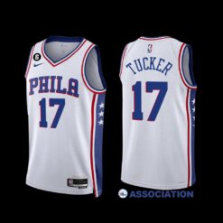 Philadelphia 76ers P.J. Tucker 2022-23 Association Edition Jersey White