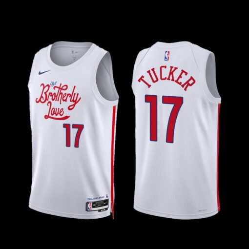 Philadelphia 76ers P.J. Tucker 2022-23 City Edition Jersey White