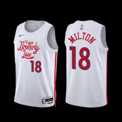 Philadelphia 76ers Shake Milton 2022-23 City Edition Jersey White