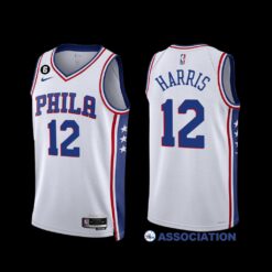 Philadelphia 76ers Tobias Harris 2022-23 Association Edition Jersey White