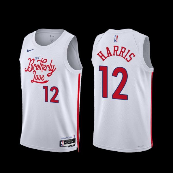 Philadelphia 76ers Tobias Harris 2022-23 City Edition Jersey White Philadelphia 76ers Tobias Harris 2022-23 City Edition Jersey White