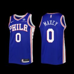 Philadelphia 76ers Tyrese Maxey 2022-23 Icon Edition Jersey Royal