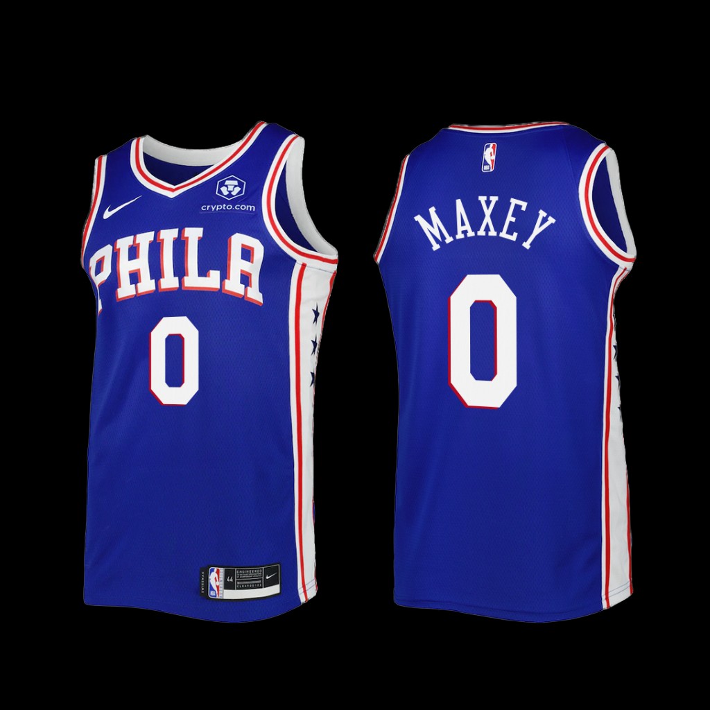 Philadelphia 76ers Tyrese Maxey 2022-23 Icon Edition Jersey Royal Philadelphia 76ers Tyrese Maxey 2022-23 Icon Edition Jersey Royal