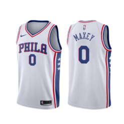 Philadelphia 76ers Tyrese Maxey White Association Jersey