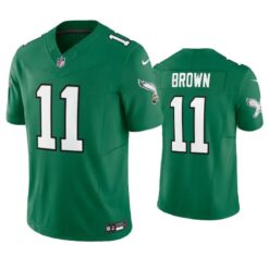 Philadelphia Eagles A.J. Brown Green Throwback Limited Jersey