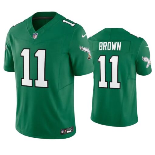 Philadelphia Eagles A.J. Brown Green Throwback Limited Jersey