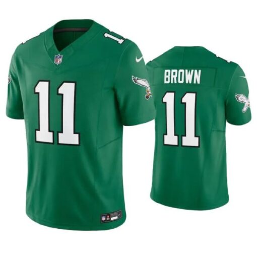 Philadelphia Eagles A.J. Brown Green Throwback Limited Jersey