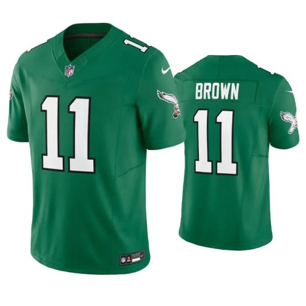 Philadelphia Eagles A.J. Brown Green Throwback Limited Jersey Philadelphia Eagles A.J. Brown Green Throwback Limited Jersey