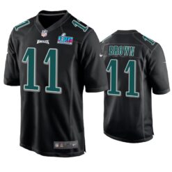 Philadelphia Eagles A.J. Brown Super Bowl LVII Black Fashion Jersey