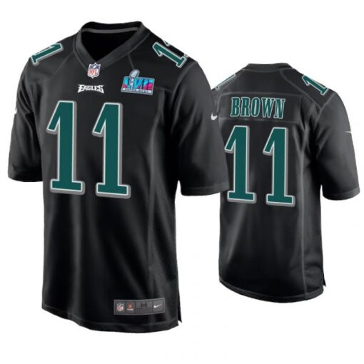 Philadelphia Eagles A.J. Brown Super Bowl LVII Black Fashion Jersey