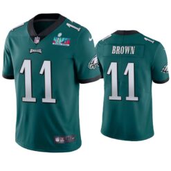 Philadelphia Eagles A.J. Brown Super Bowl LVII Green Limited Jersey